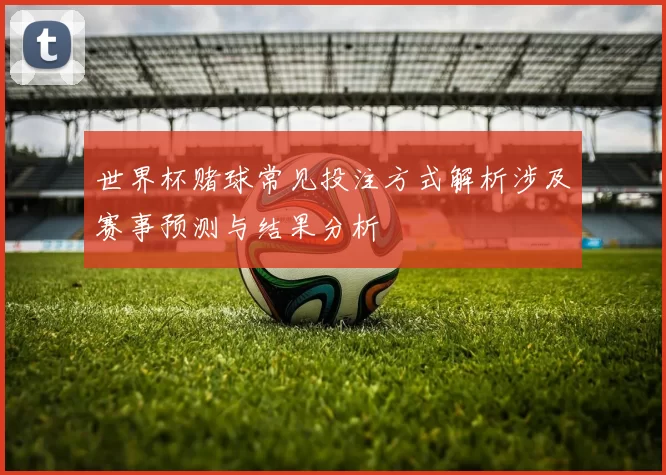 世界杯赌球常见投注方式解析涉及赛事预测与结果分析